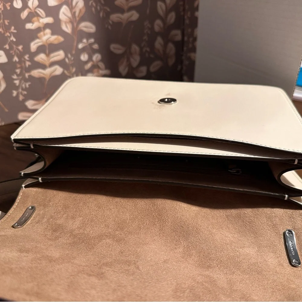 Coach Large Morgan Square Crossbody Bag in Chalk - Picture 13 of 13